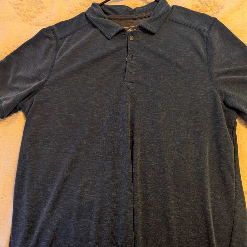 Eddie Bauer Men's Blue Polo Shirt